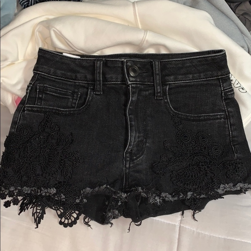 Black American Eagle Shorts